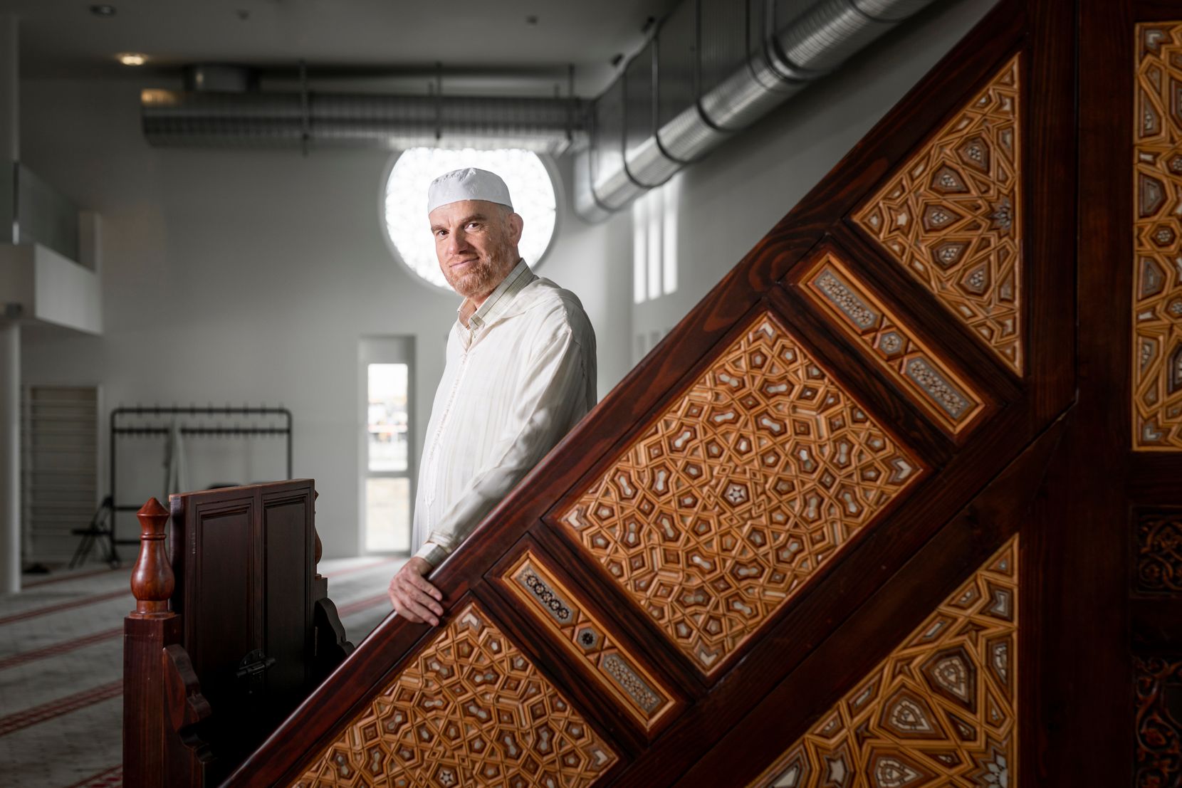 Imam Kaser Alasaad in der Moschee der Stiftung Islamisches Zentrum in Hegnau. 